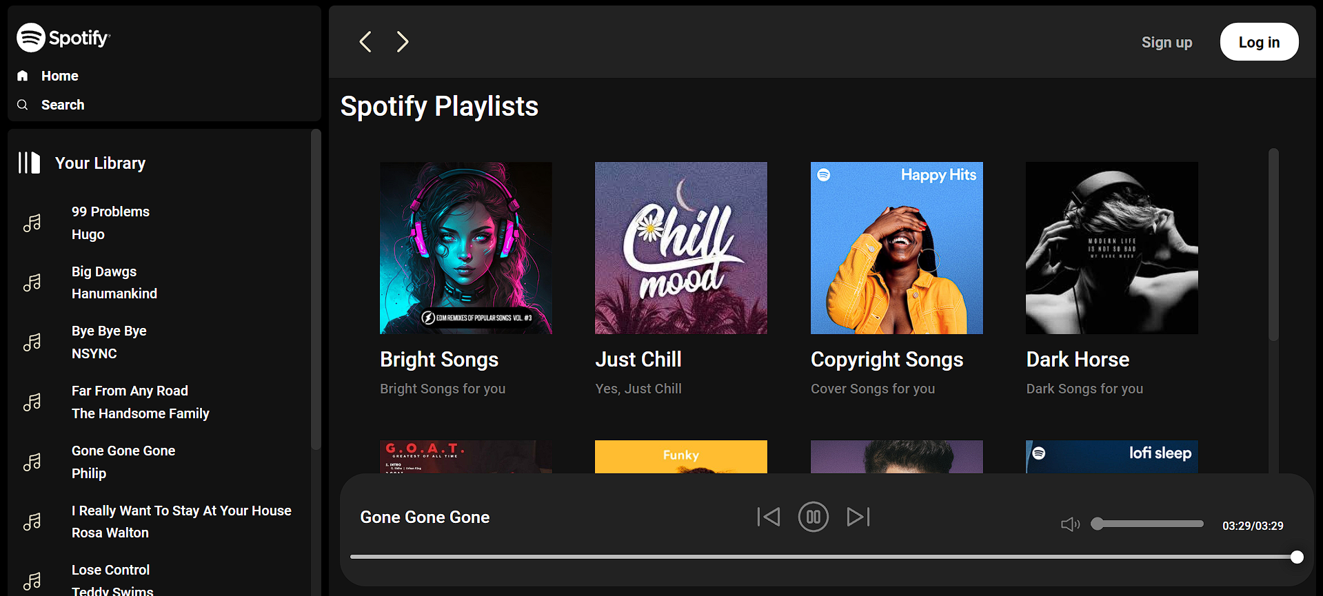 Spotify-clone image